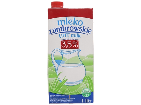 Sữa tiệt trùng Mleko Zambrowskie 3.5% béo hộp 1 lít