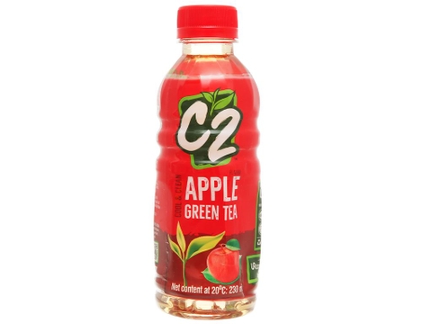 Trà xanh C2 hương táo chai 225ml
