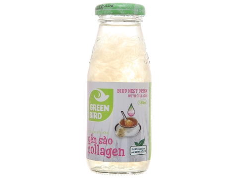 Nước yến sào Collagen Green Bird chai 185ml