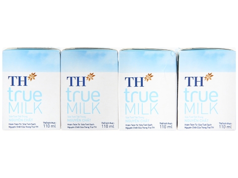 Sữa tươi tiệt trùng nguyên chất TH true MILK hộp 110ml