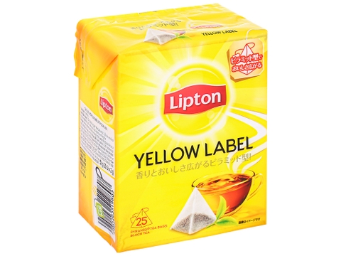 Trà đen túi lọc Lipton nhãn vàng hộp 50g (25 túi x 2g)