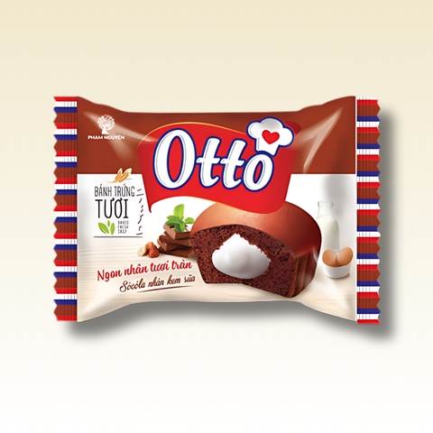 Bánh Trứng Socola Kem Sữa Otto gói 35g