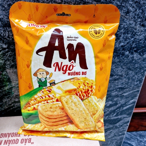 Bánh Gạo Nướng An Ngô Nướng Bơ Orion gói 120g
