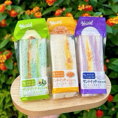 Bánh Sandwich tam giác chà bông Weisiel vị bơ gói 60g