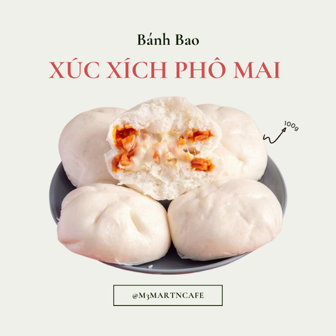 Bánh Bao Xúc Xích Phô Mai gói 100g