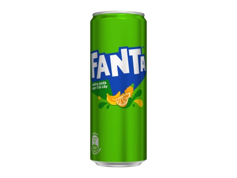 Nước ngọt Fanta hương soda kem trái cây lon 320ml