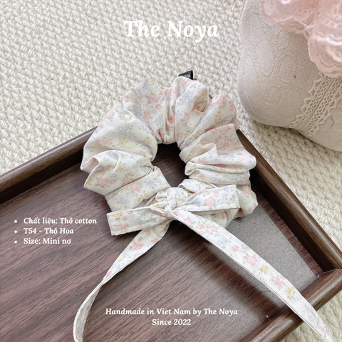 Scrunchies handmade nhiều kiểu hoạ tiết Thỏ Hoa mềm mại by The Noya T54