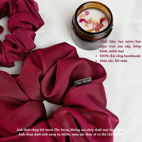 Đồ cột tóc Scrunchies lụa mềm không để lại vết hằn trên tóc sản xuất tại Việt Nam The Noya NT04