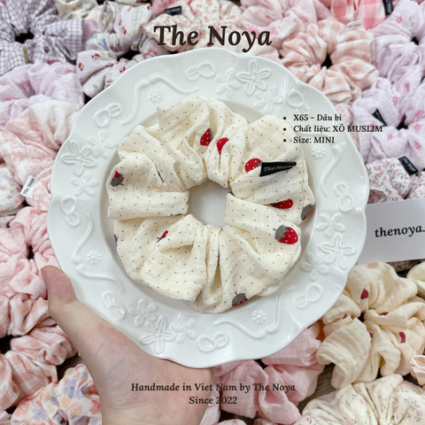 [BST Mùa thu] Scrunchies Cột Tóc Vải Xô Muslim Phong Cách Hàn Quốc Dễ Thương by The Noya