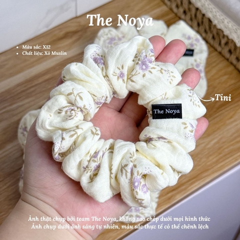 X12 - Dây buộc tóc scrunchies Xô Muslin 2 lớp handmade by The Noya