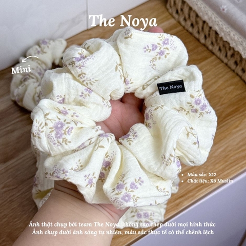 X12 - Dây buộc tóc scrunchies Xô Muslin 2 lớp handmade by The Noya