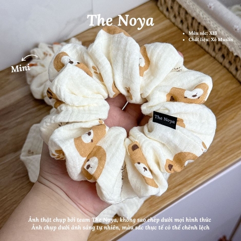 X13 - Dây buộc tóc scrunchies Xô Muslin 2 lớp handmade by The Noya