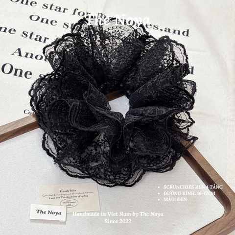 [Deal Mở Bán] Scrunchies Ren 4 Tầng Siêu Phồng Form To Màu Pastel Handmade The Noya
