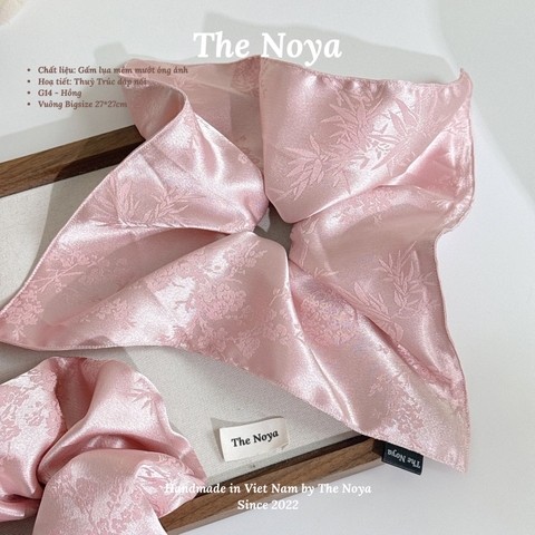 [Có SIZE LỚN] Cột tóc Gấm Lụa Thuỷ Trúc siêu mềm mướt óng ánh may thủ công The Noya G12, G13, G14