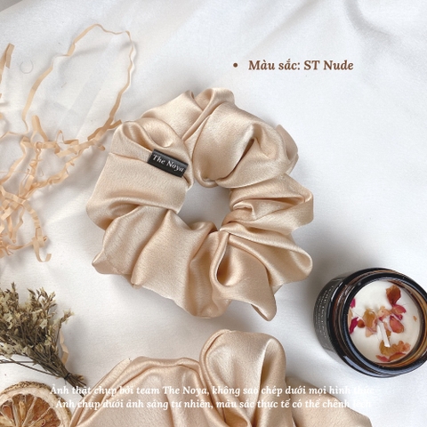 Dây buộc tóc lụa mềm siêu to đàn hồi tốt không gãy tóc sản xuất Việt Nam The Noya ST03
