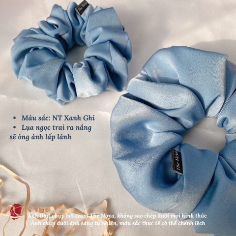 Scrunchies lụa mềm ra nắng có óng ánh buộc tóc không đau sản xuất bởi The Noya NT10