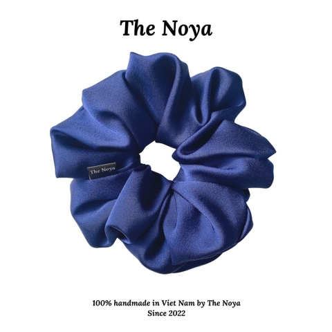 Dây buộc tóc scrunchies lụa satin bigsize handmade 100% The Noya ST04