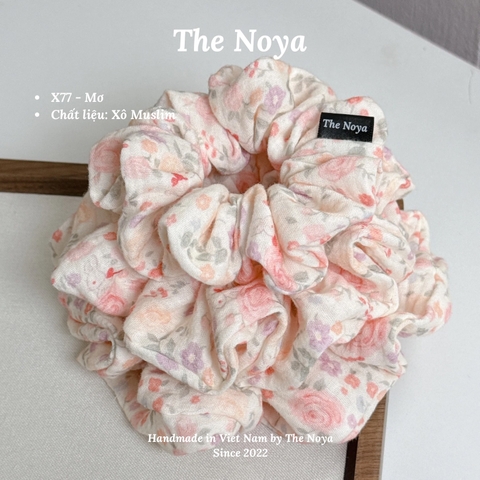 Mơ Scrunchies chất Xô Muslin handmade by The Noya X77