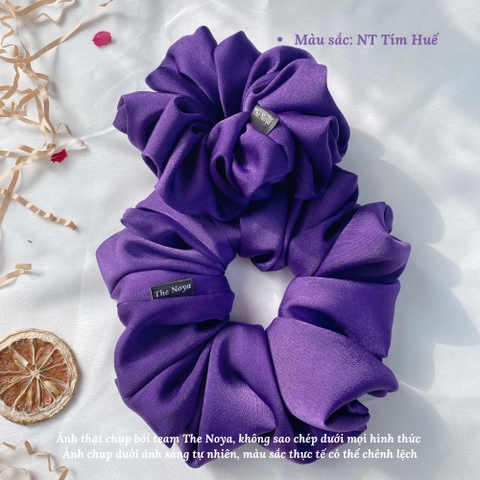 Dây buộc tóc lụa mềm phồng to không đau tóc The Noya tự sản xuất NT08