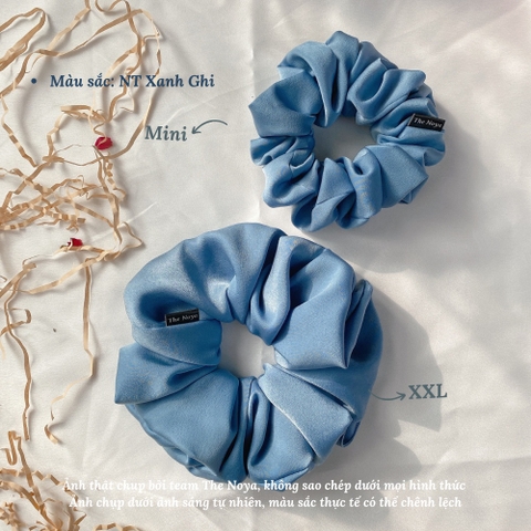 Scrunchies lụa mềm ra nắng có óng ánh buộc tóc không đau sản xuất bởi The Noya NT10