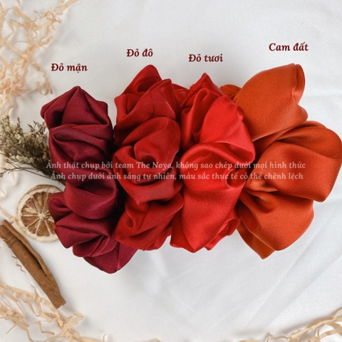 Dây buộc tóc lụa Scrunchies co giãn cho tóc dày và dài sản xuất tại Việt Nam The Noya NT05