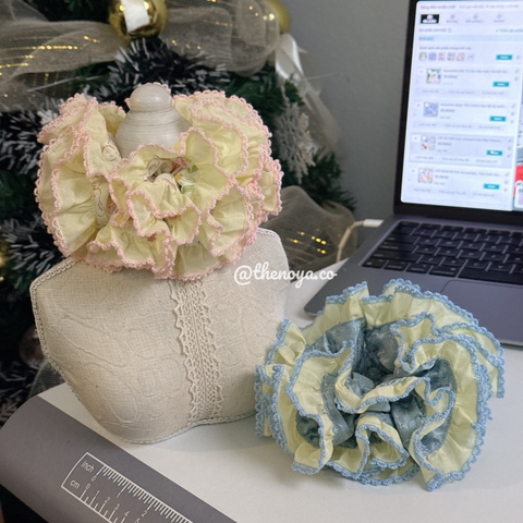 Scrunchie Cẩm Tú Cầu handmade by The Noya CT08,CT09