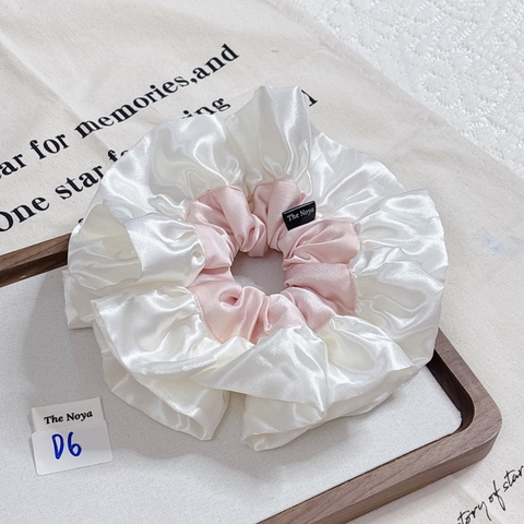 [Mã D1-D9] Dây buộc tóc scrunchies siêu phồng hoạ tiết dễ thương by The Noya