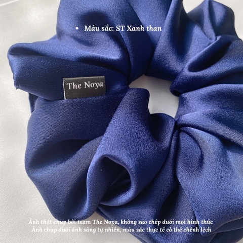 Dây buộc tóc scrunchies lụa satin bigsize handmade 100% The Noya ST04