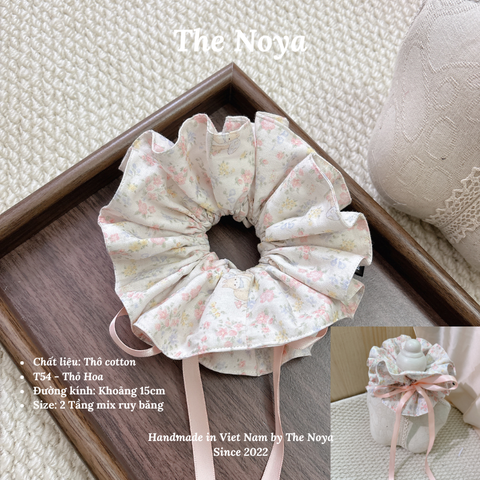 Scrunchies handmade nhiều kiểu hoạ tiết Thỏ Hoa mềm mại by The Noya T54
