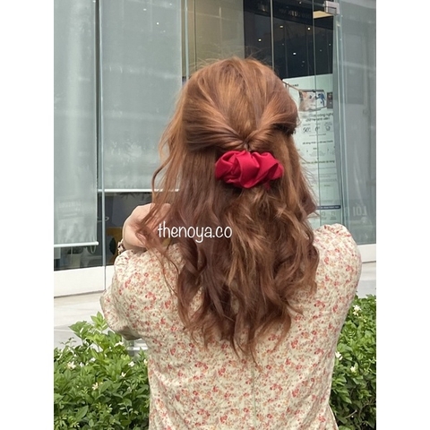 Dây buộc tóc lụa Scrunchies co giãn cho tóc dày và dài sản xuất tại Việt Nam The Noya NT05