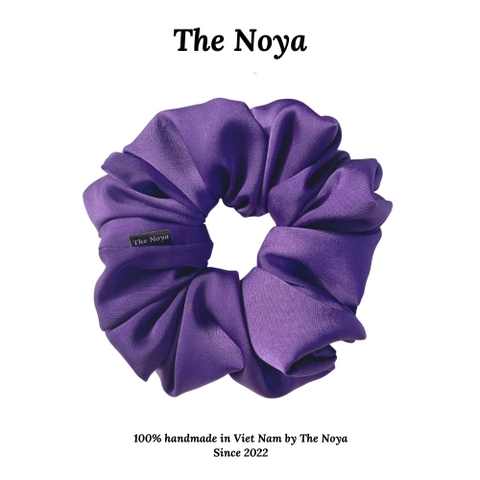 Dây buộc tóc lụa mềm phồng to không đau tóc The Noya tự sản xuất NT08