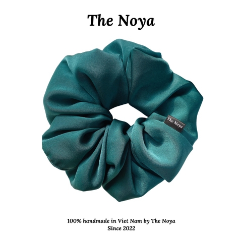 Dây buộc tóc Scrunchies lụa size lớn mềm mịn không gãy tóc sản xuất tại Việt Nam cỡ lớn The Noya NT09