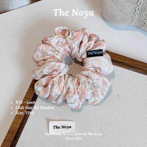 Scrunchies handmade siêu phồng chất liệu Xô Muslim by The Noya Loan X78