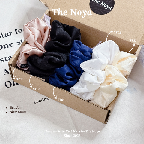 Hộp quà scrunchies form to bồng bềnh by The Noya