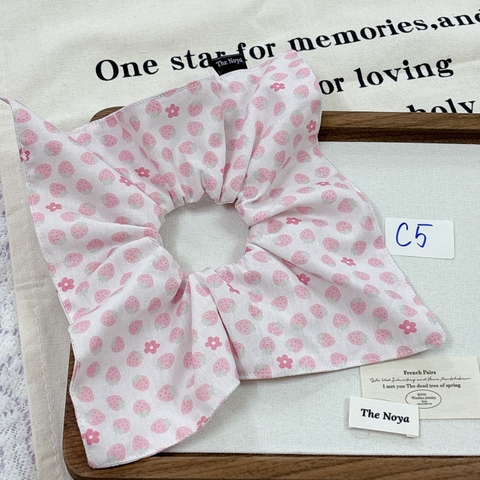 [Mã C] Dây buộc tóc phối ren thủ công hoạ tiết phong cách Hàn Quốc by The Noya