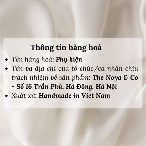Dây buộc tóc scrunchies cỡ lớn màu tím mộng mơ phong cách vintage The Noya NT16