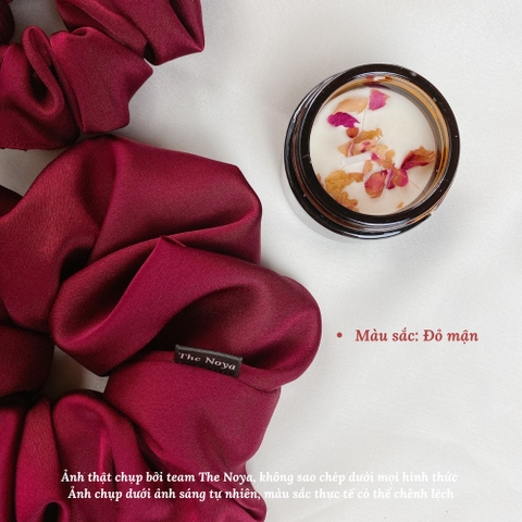 Đồ cột tóc Scrunchies lụa mềm không để lại vết hằn trên tóc sản xuất tại Việt Nam The Noya NT04