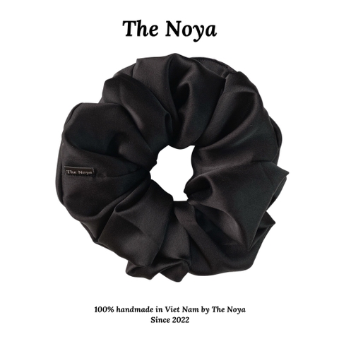 Dây buộc tóc lụa satin mềm mại phồng to phong cách tiểu thư sang chảnh The Noya ST08