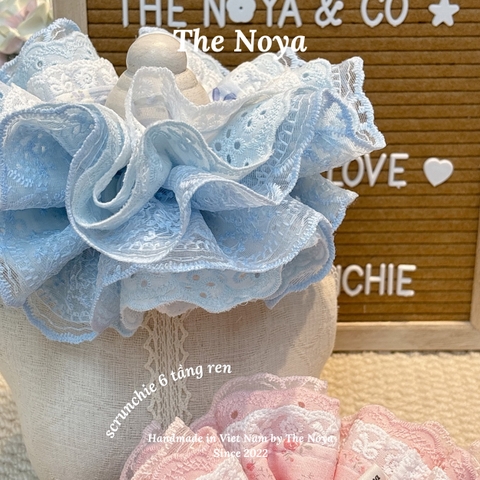 [6 TẦNG REN] Scrunchie dây buộc tóc 6 tầng ren cỡ lớn phiên bản giới hạn handmade by The Noya