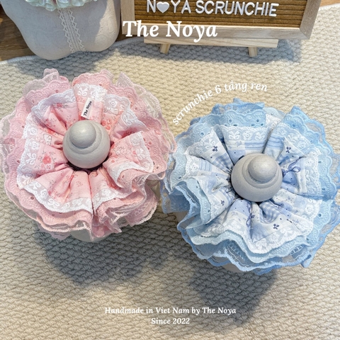 [6 TẦNG REN] Scrunchie dây buộc tóc 6 tầng ren cỡ lớn phiên bản giới hạn handmade by The Noya
