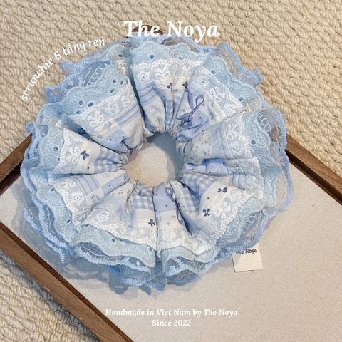 [6 TẦNG REN] Scrunchie dây buộc tóc 6 tầng ren cỡ lớn phiên bản giới hạn handmade by The Noya