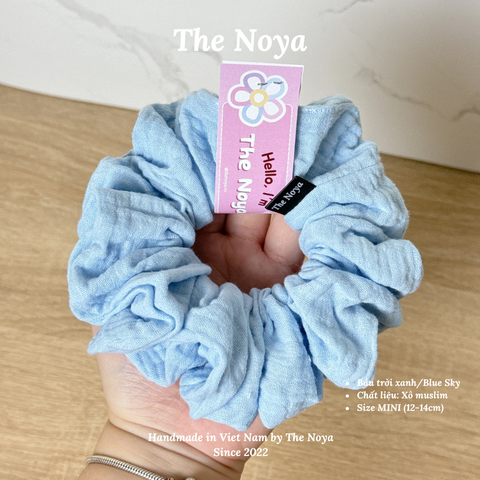 [THỦ CÔNG] Dây Buộc Tóc Xô Trơn Size Mini Siêu Phồng 13-14cm The Noya
