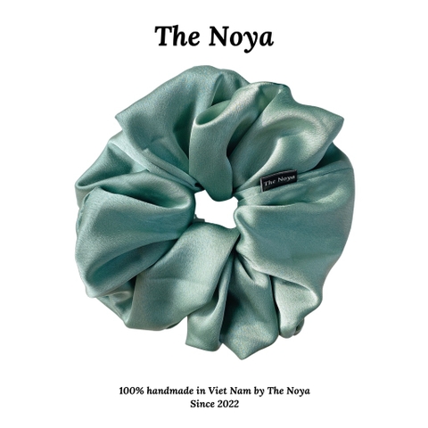 Dây buộc tóc Scrunchies lụa cao cấp sản xuất tại Việt Nam cỡ lớn The Noya ST06