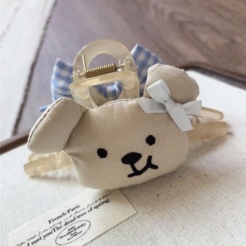 Kẹp cào nhồi bông mix nơ 2 mặt The Noya KC01