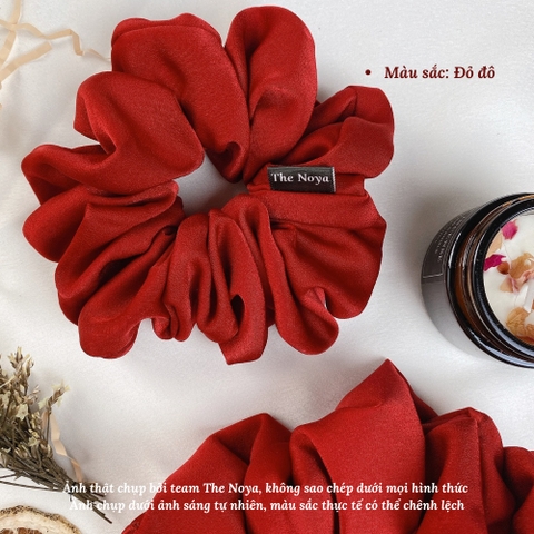 Dây buộc tóc lụa Scrunchies co giãn cho tóc dày và dài sản xuất tại Việt Nam The Noya NT05