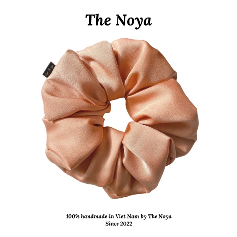 Dây buộc tóc lụa The Noya độ phồng lớn màu pastel tươi sáng NT07