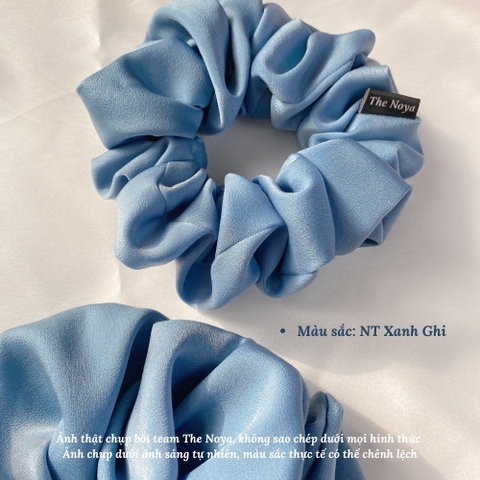 Scrunchies lụa mềm ra nắng có óng ánh buộc tóc không đau sản xuất bởi The Noya NT10