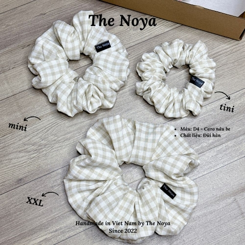 Bebé Scrunchies - Dây buộc tóc SIÊU PHỒNG chất đũi hàn, xô muslim làm thủ công The Noya X35, D4, D5, D6