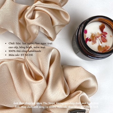 Dây buộc tóc lụa mềm siêu to đàn hồi tốt không gãy tóc sản xuất Việt Nam The Noya ST03