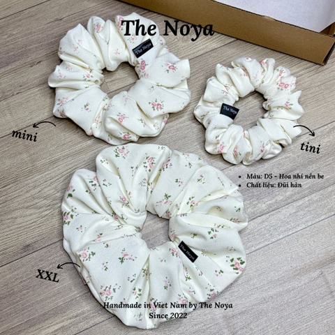 Bebé Scrunchies - Dây buộc tóc SIÊU PHỒNG chất đũi hàn, xô muslim làm thủ công The Noya X35, D4, D5, D6